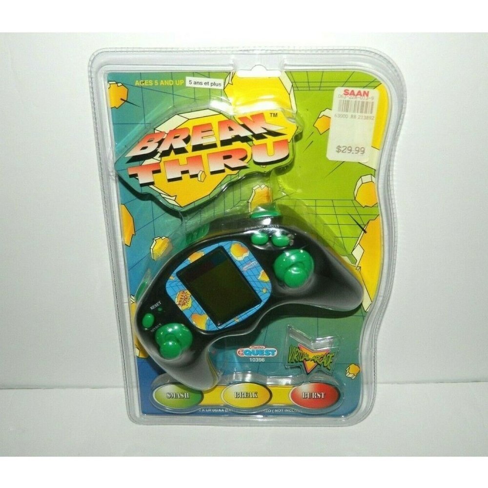 VTG BREAK THRU Handheld Electronic Game Tetris Style Manley Toy Quest NEW NIP